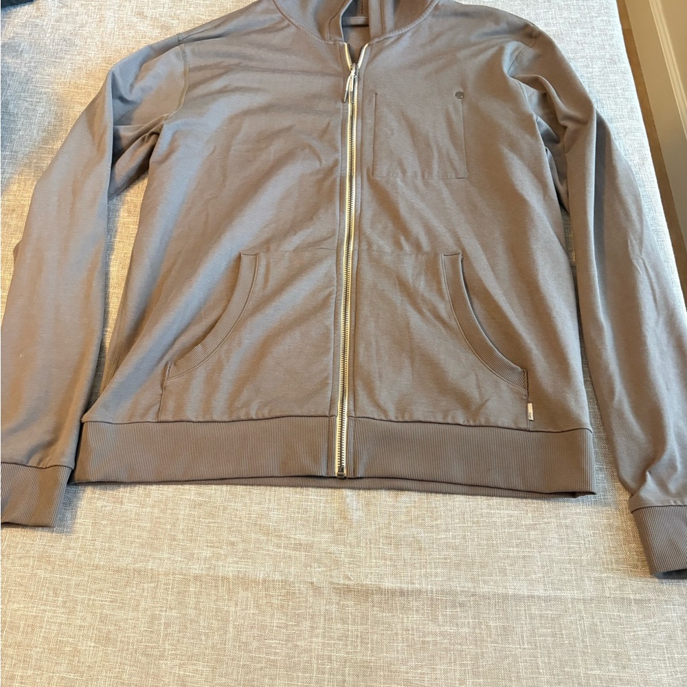 Gray Zip-Up Hoodie